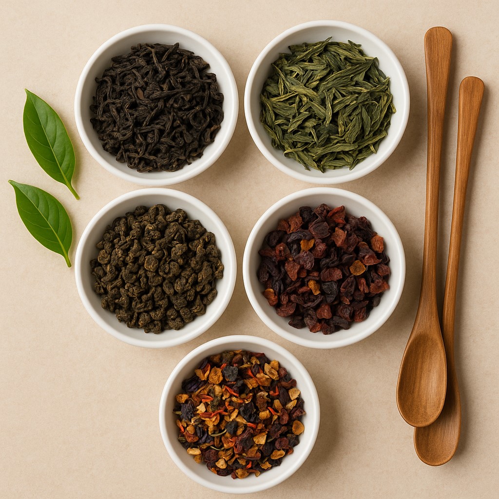 types of tea with spoons types of tea with spoons